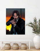 John Wick - Indestructible! by Dan Avenell on GIANT ART - black character design