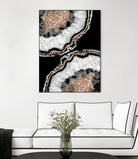 Yin Yang Agate Glitter Glam #8 #gem #decor #art by Anita & Bella Jantz on GIANT ART - black photo illustration