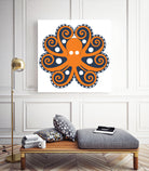 AMALFI OCTOPUS by Thomas Fernez on GIANT ART - orange digital drawing