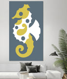 AMALFI SEAHORSE GREY by Thomas Fernez on GIANT ART - yellow digital drawing