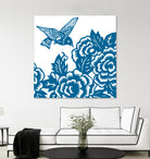 HUMMINGBIRD BLUE by Thomas Fernez on GIANT ART - blue digital drawing