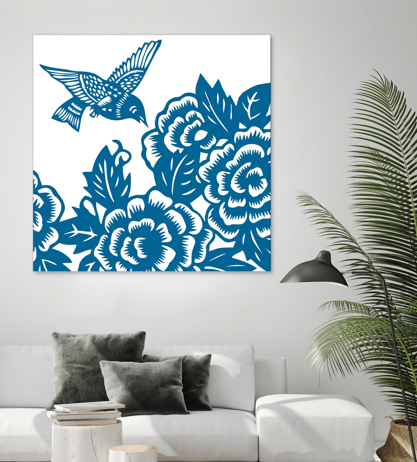 HUMMINGBIRD BLUE by Thomas Fernez on GIANT ART - blue digital drawing