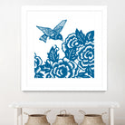 HUMMINGBIRD BLUE by Thomas Fernez on GIANT ART - blue digital drawing