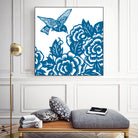 HUMMINGBIRD BLUE by Thomas Fernez on GIANT ART - blue digital drawing