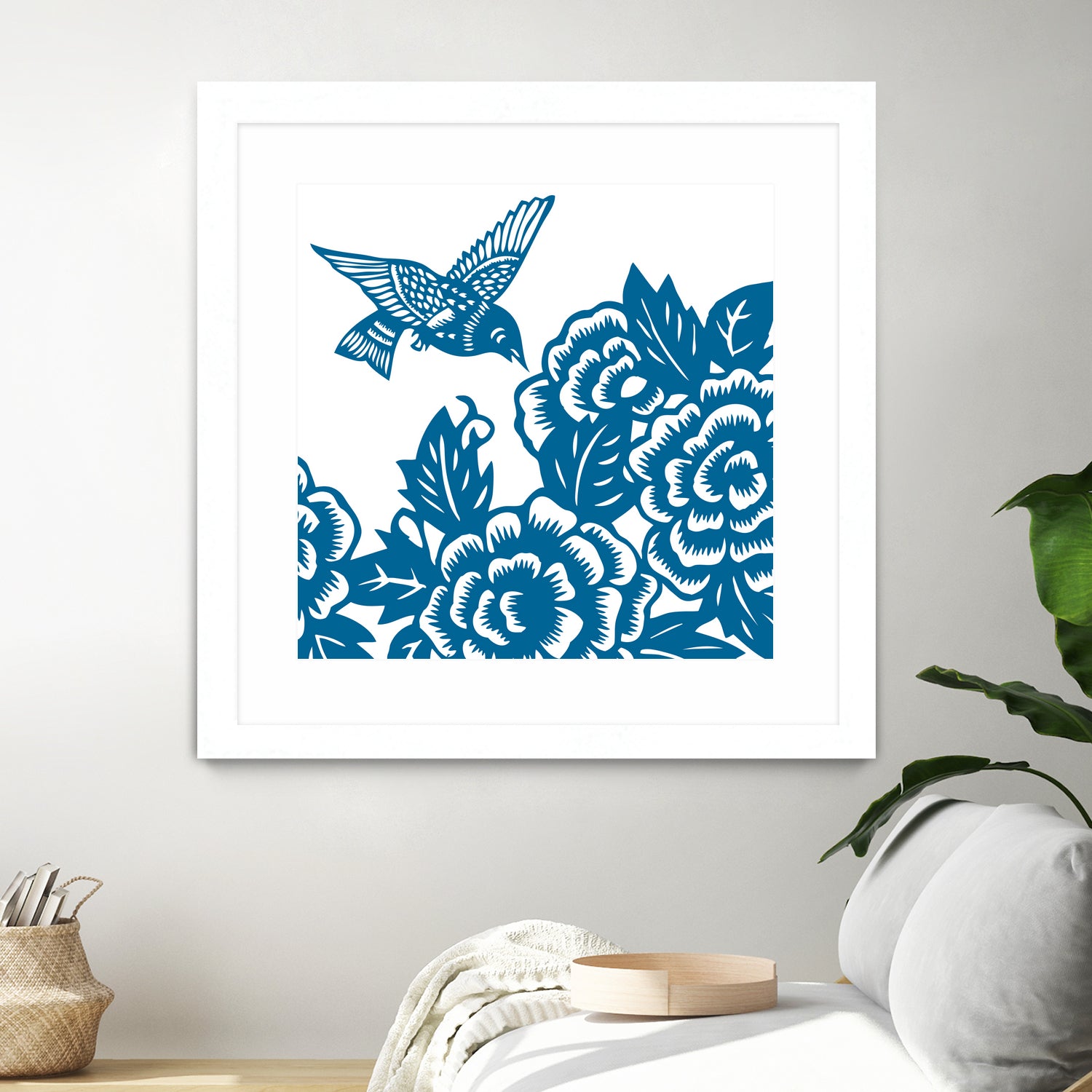 HUMMINGBIRD BLUE by Thomas Fernez on GIANT ART - blue digital drawing