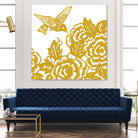 HUMMINGBIRD GOLD by Thomas Fernez on GIANT ART - yellow digital painting