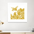 HUMMINGBIRD GOLD by Thomas Fernez on GIANT ART - yellow digital painting