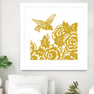 HUMMINGBIRD GOLD by Thomas Fernez on GIANT ART - yellow digital painting