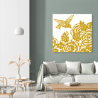 HUMMINGBIRD GOLD by Thomas Fernez on GIANT ART - yellow digital painting