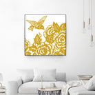 HUMMINGBIRD GOLD by Thomas Fernez on GIANT ART - yellow digital painting