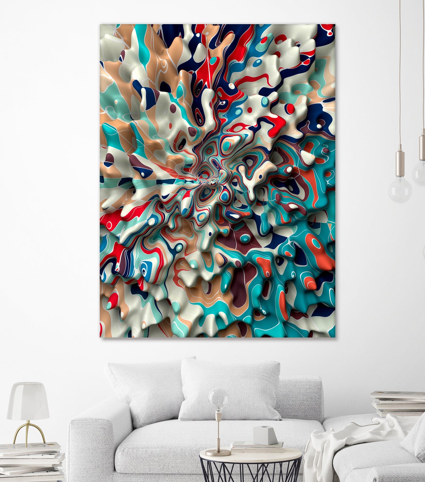 Weird-Surface by Danny Jardim on GIANT ART - blue digital painting