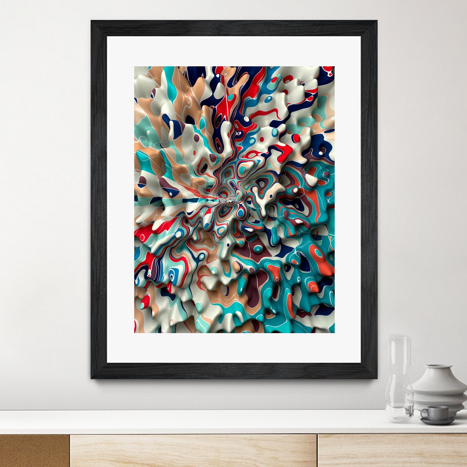 Weird-Surface by Danny Jardim on GIANT ART - blue digital painting