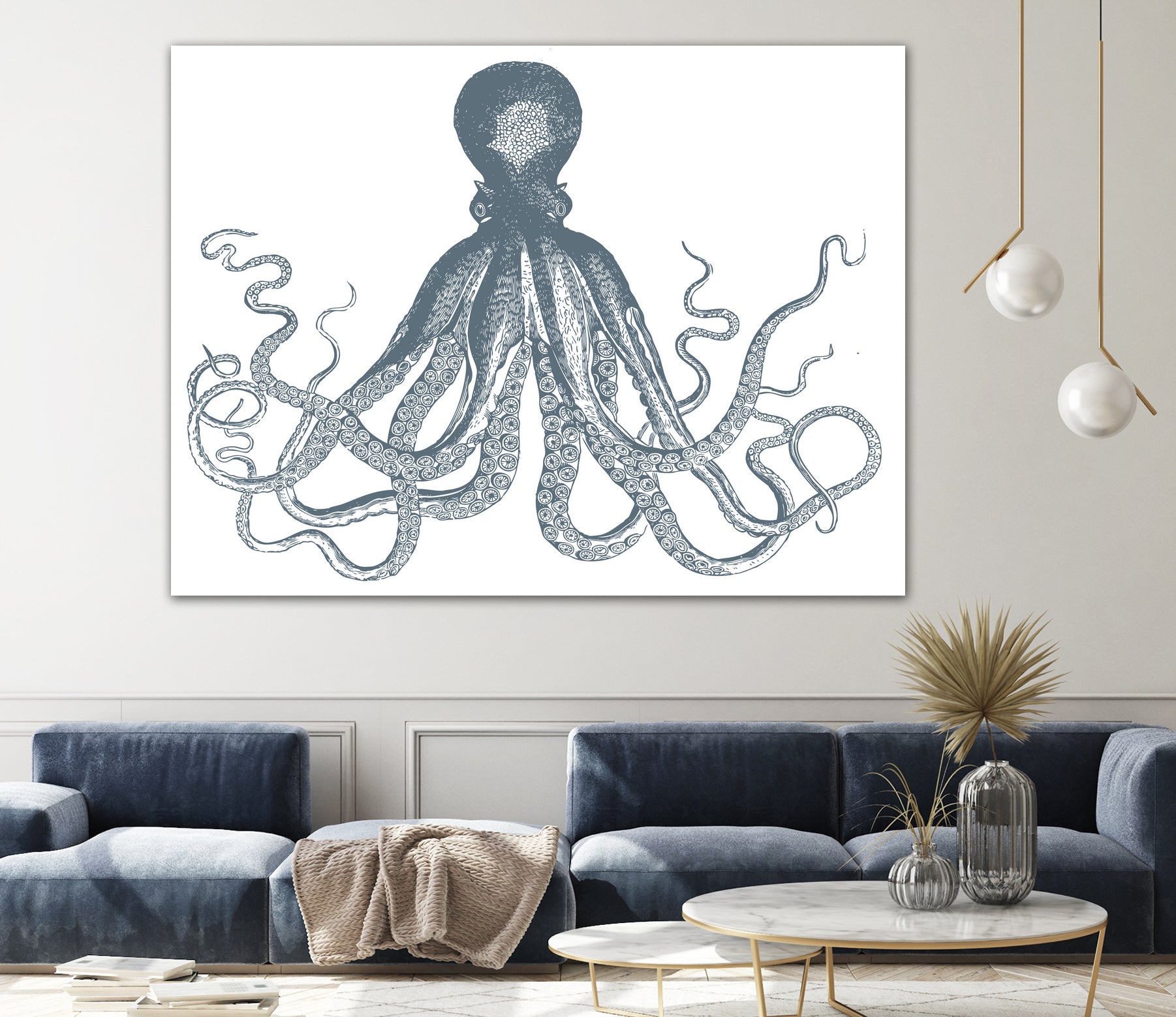 OCTOPUS GREY by Thomas Fernez on GIANT ART - gray digital drawing