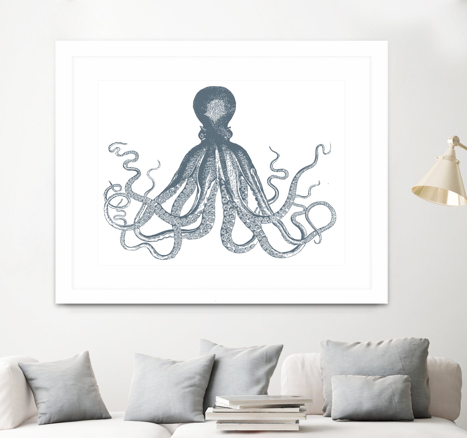 OCTOPUS GREY by Thomas Fernez on GIANT ART - gray digital drawing