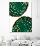 Emerald Agate Gold Glam #1 #gem #decor #art by Anita & Bella Jantz on GIANT ART - green photo illustration