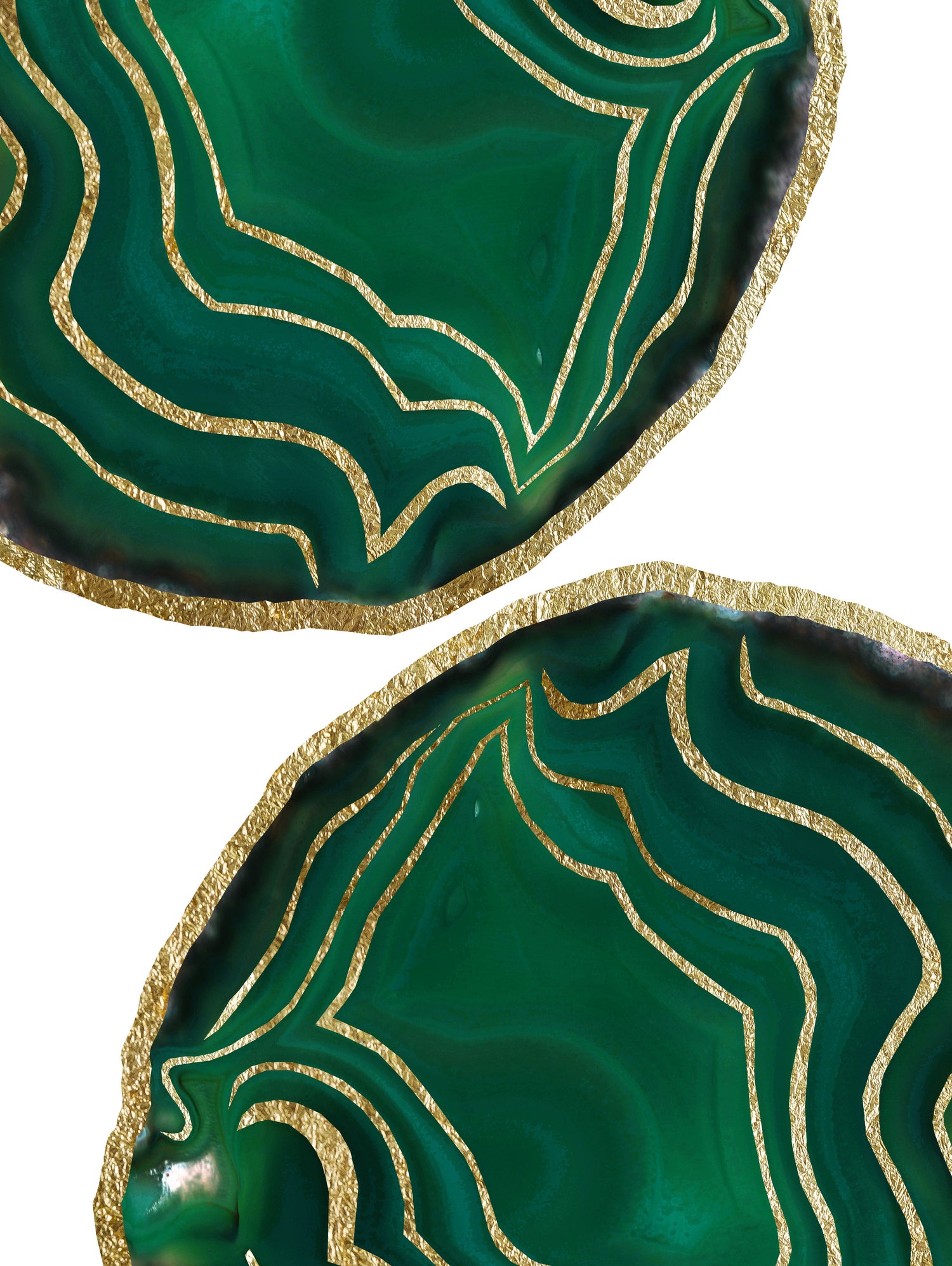 Emerald Agate Gold Glam #1 #gem #decor #art by Anita & Bella Jantz on GIANT ART - green photo illustration