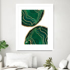 Emerald Agate Gold Glam #1 #gem #decor #art by Anita & Bella Jantz on GIANT ART - green photo illustration