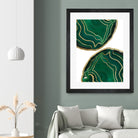 Emerald Agate Gold Glam #1 #gem #decor #art by Anita & Bella Jantz on GIANT ART - green photo illustration