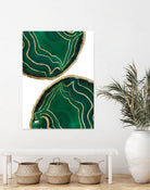 Emerald Agate Gold Glam #1 #gem #decor #art by Anita & Bella Jantz on GIANT ART - green photo illustration