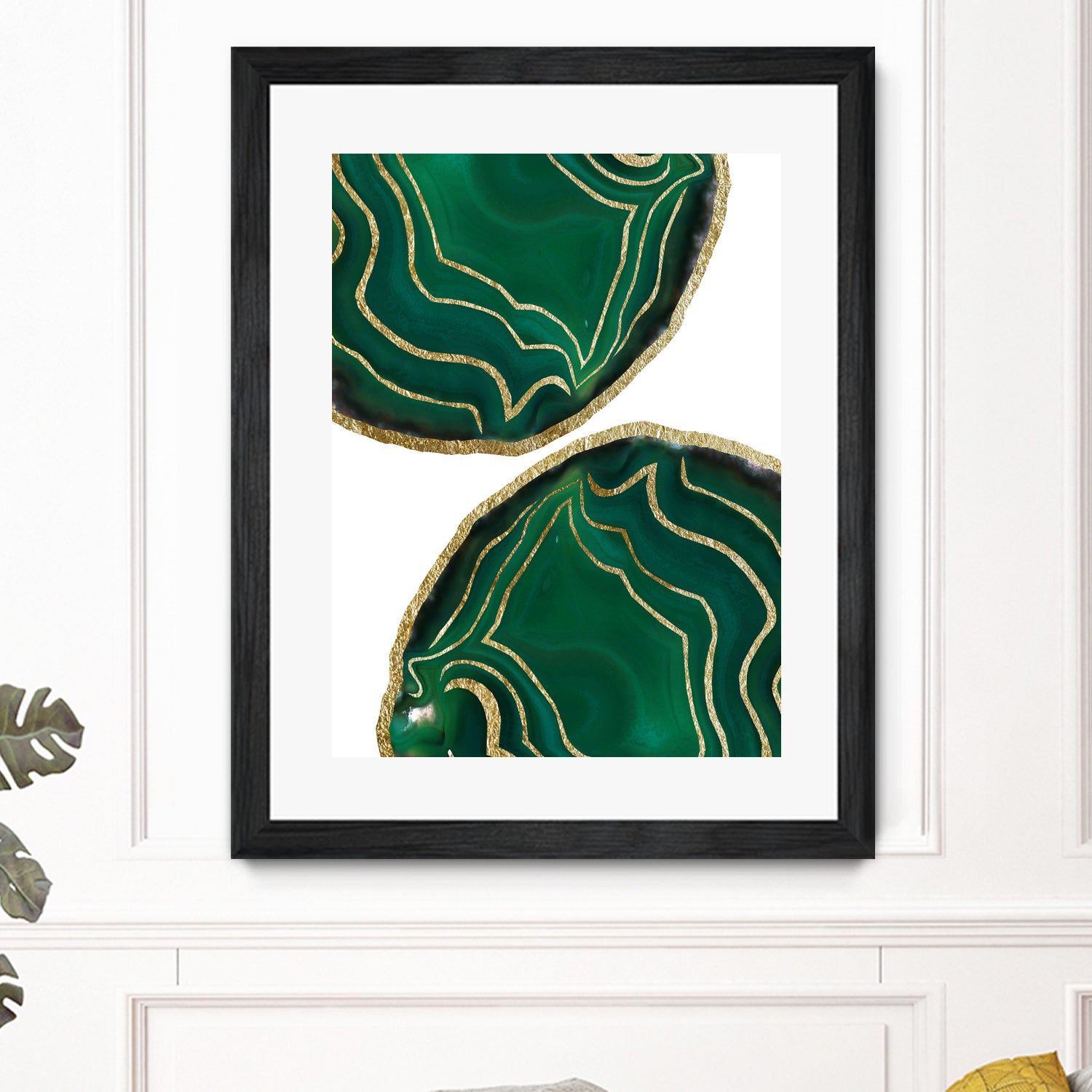 Emerald Agate Gold Glam #1 #gem #decor #art by Anita & Bella Jantz on GIANT ART - green photo illustration