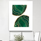 Emerald Agate Gold Glam #1 #gem #decor #art by Anita & Bella Jantz on GIANT ART - green photo illustration