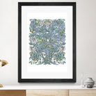 Floral delight by anne corr on GIANT ART - blue digital painting