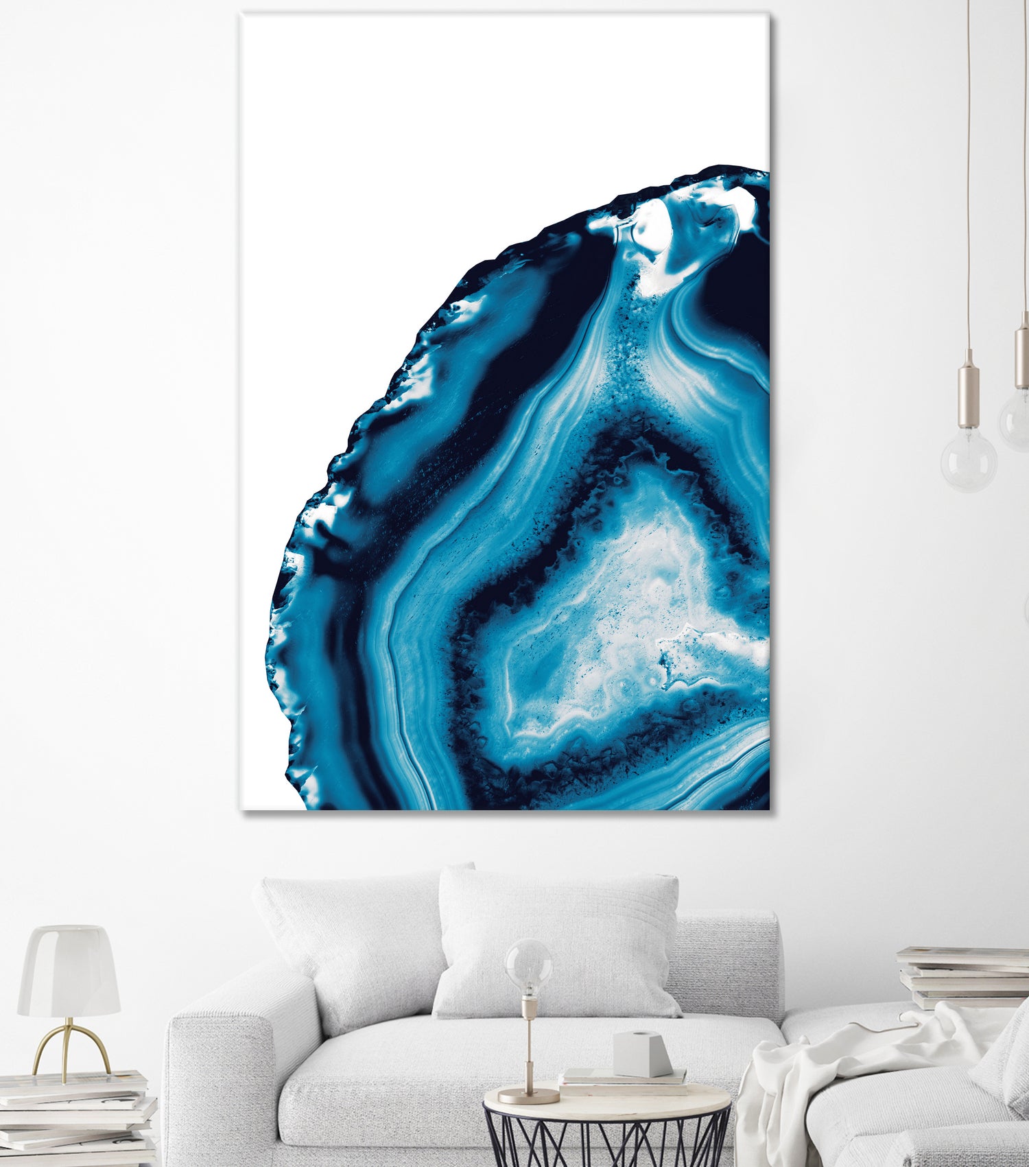 Blue Agate #3 (Part 2) #gem #decor #art by Anita & Bella Jantz on GIANT ART - blue photo illustration