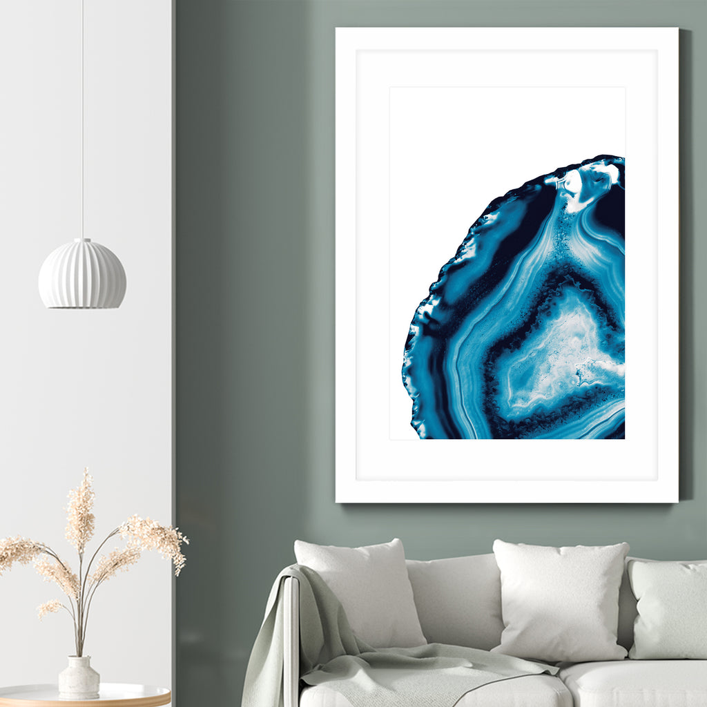 Blue Agate #3 (Part 2) #gem #decor #art by Anita & Bella Jantz on GIANT ART - blue photo illustration