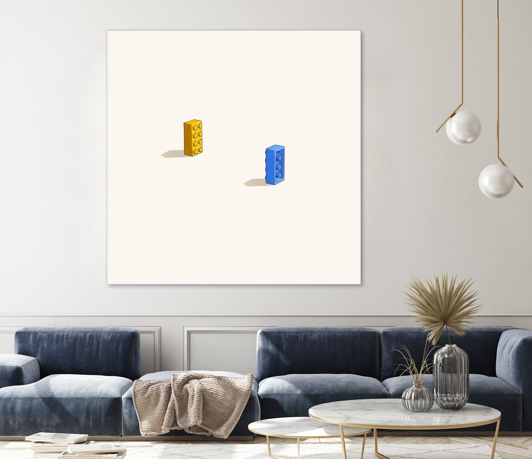 Six feet apart by Jason Ratliff on GIANT ART - yellow digital painting