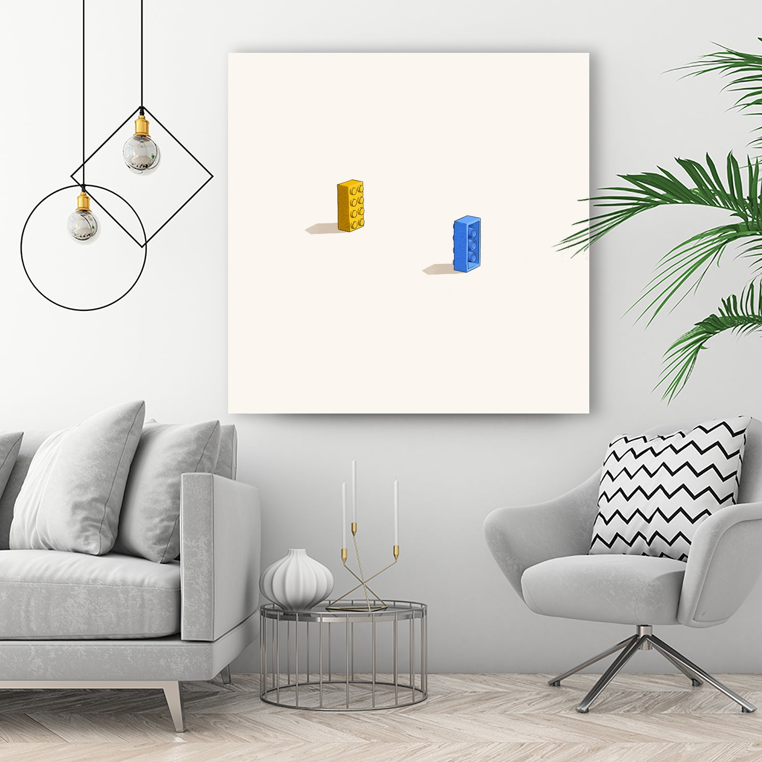 Six feet apart by Jason Ratliff on GIANT ART - yellow digital painting