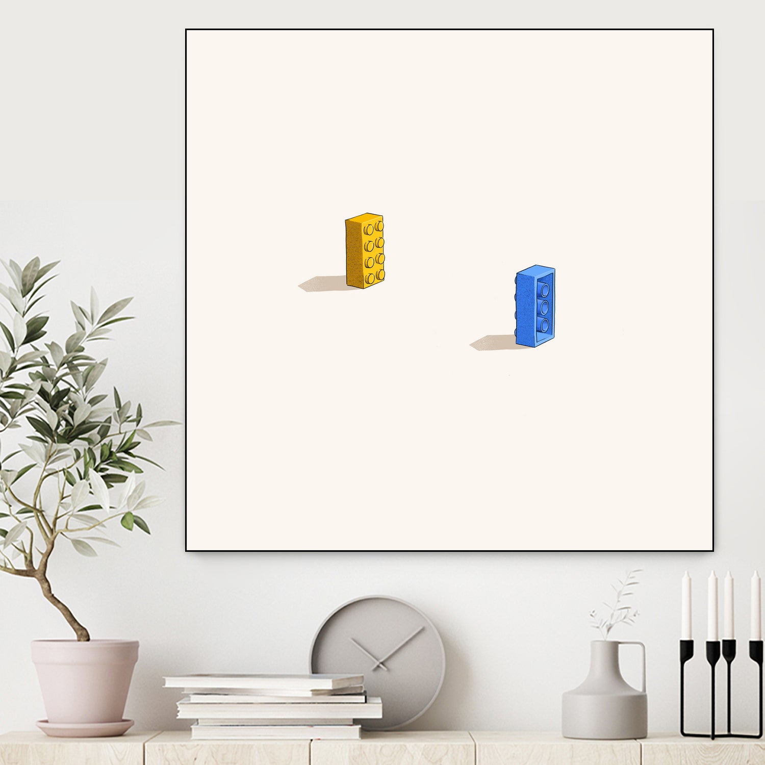 Six feet apart by Jason Ratliff on GIANT ART - yellow digital painting