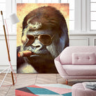 Gorilla In The Mist by Andrew Treherne on GIANT ART - brown digital painting