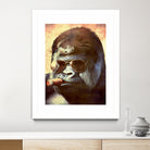 Gorilla In The Mist by Andrew Treherne on GIANT ART - brown digital painting