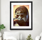 Gorilla In The Mist by Andrew Treherne on GIANT ART - brown digital painting