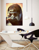 Gorilla In The Mist by Andrew Treherne on GIANT ART - brown digital painting