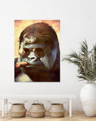 Gorilla In The Mist by Andrew Treherne on GIANT ART - brown digital painting