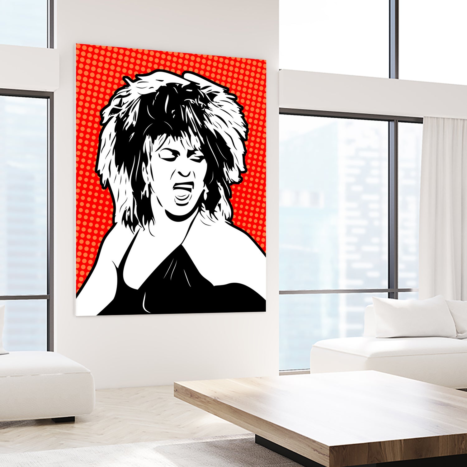 Tina Turner | Pop Art by William Cuccio on GIANT ART - red digital painting