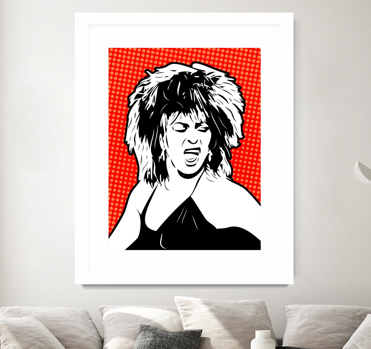 Tina Turner | Pop Art by William Cuccio on GIANT ART - red digital painting