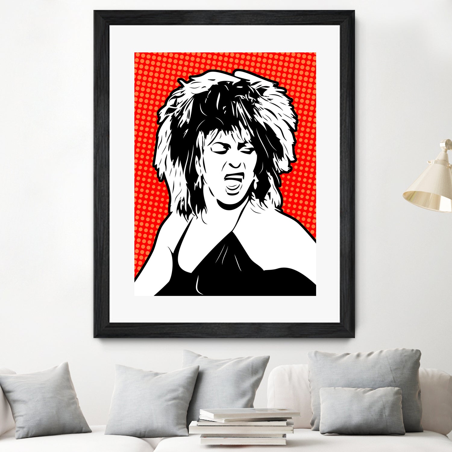 Tina Turner | Pop Art by William Cuccio on GIANT ART - red digital painting