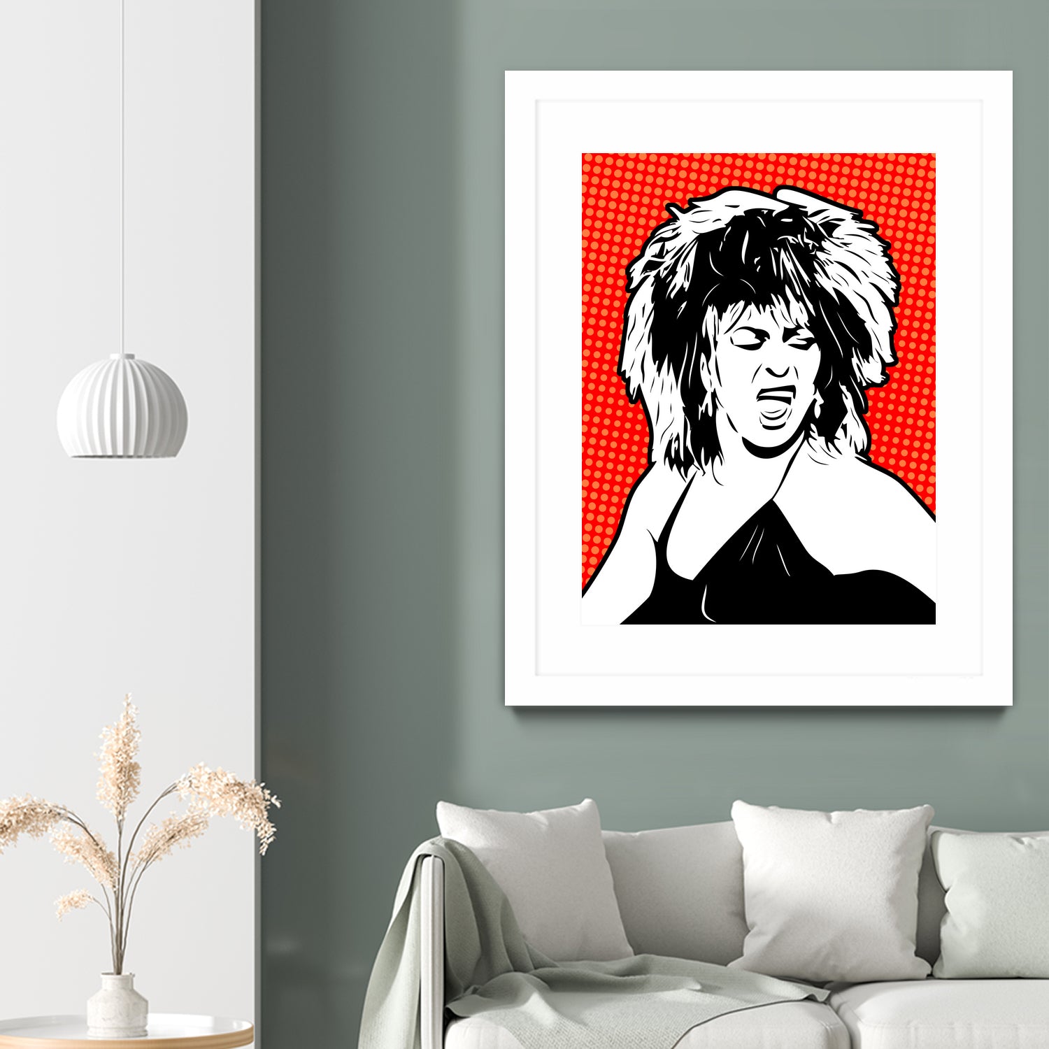 Tina Turner | Pop Art by William Cuccio on GIANT ART - red digital painting