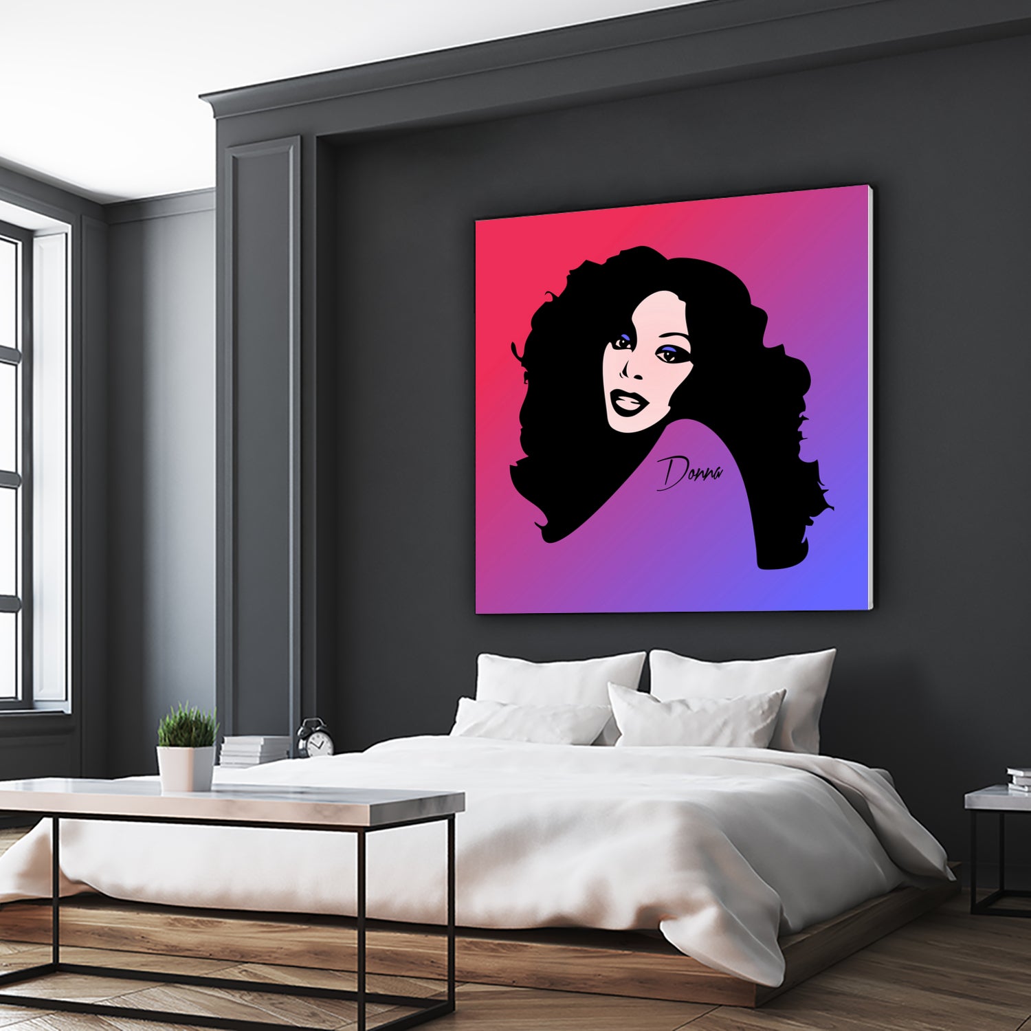 Donna Summer | Pop Art by William Cuccio on GIANT ART - fuchsia digital painting