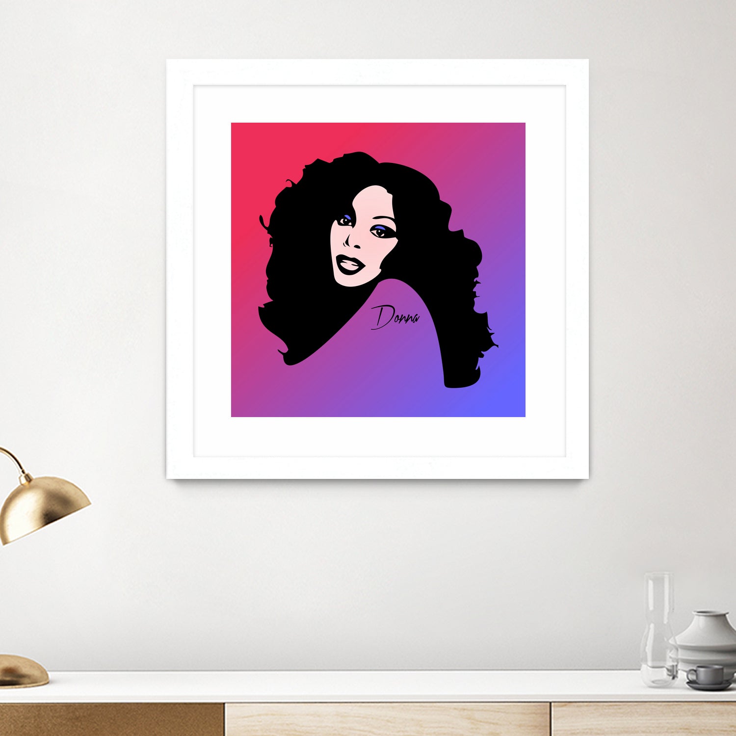 Donna Summer | Pop Art by William Cuccio on GIANT ART - fuchsia digital painting