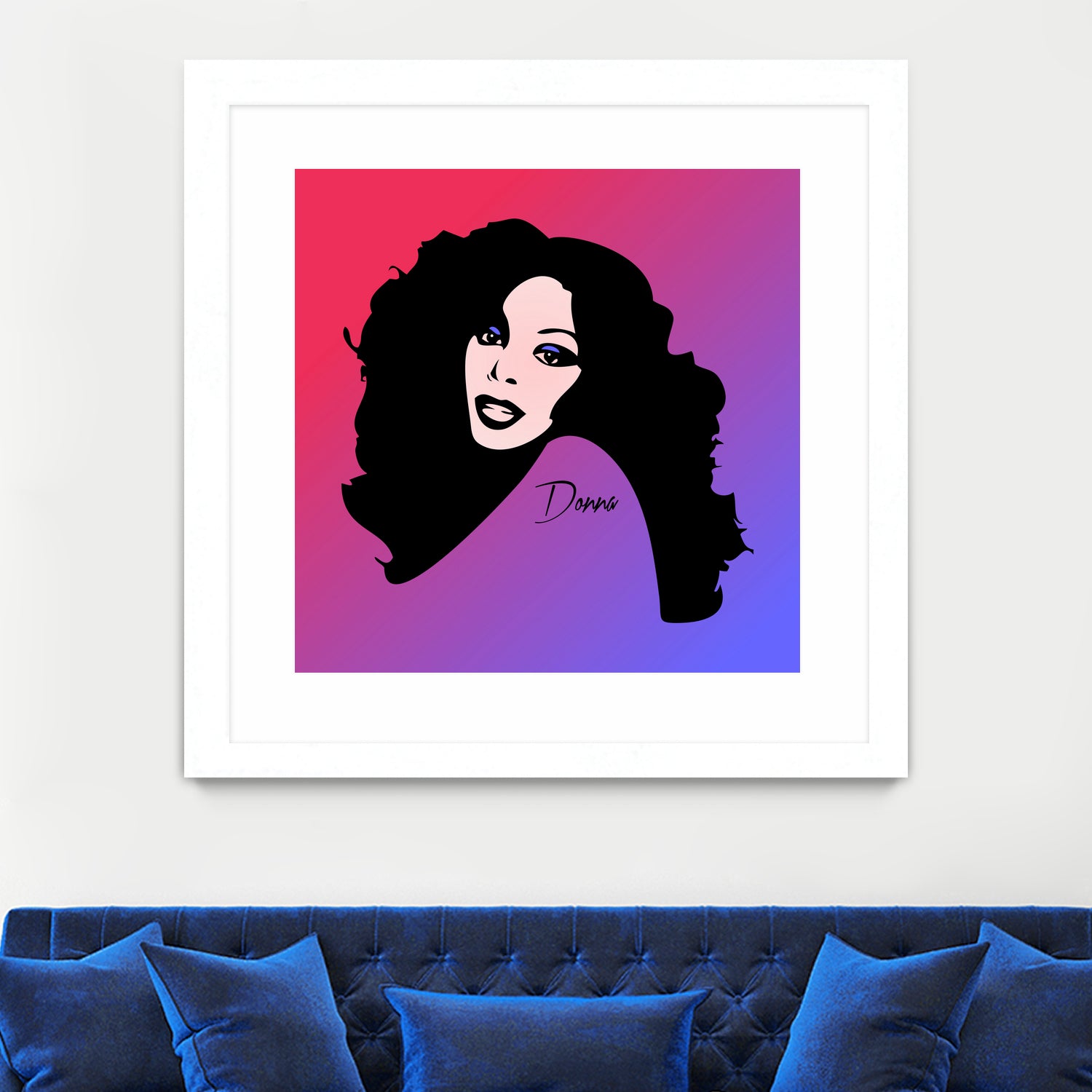 Donna Summer | Pop Art by William Cuccio on GIANT ART - fuchsia digital painting