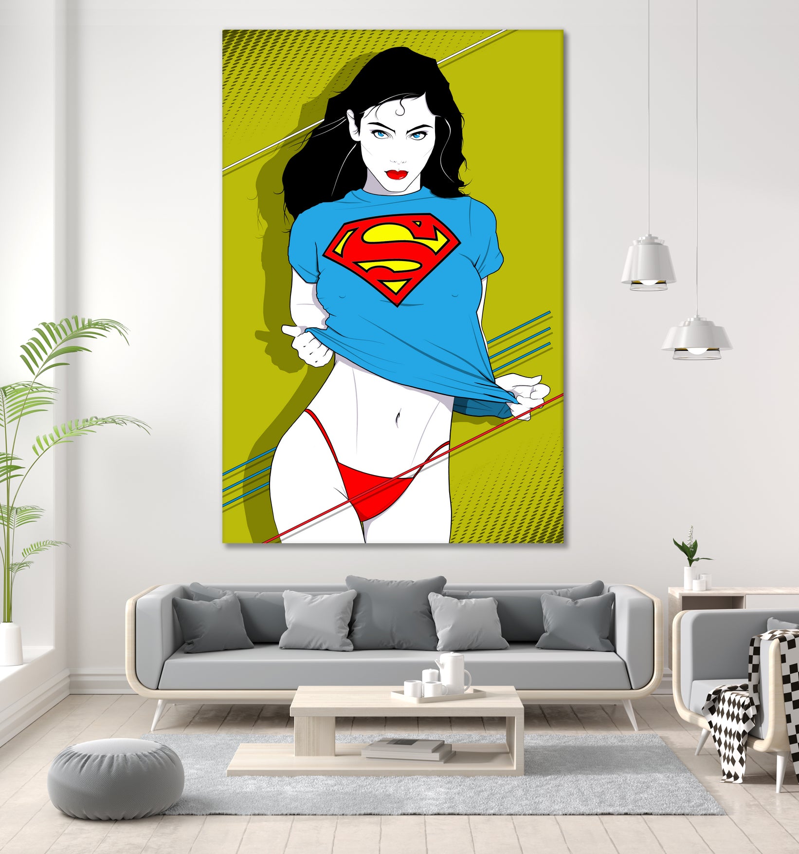 Feelin Super Sexy by Ron Santiano on GIANT ART - blue digital drawing