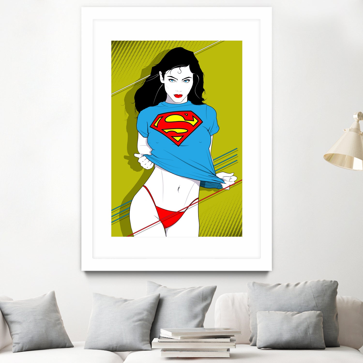 Feelin Super Sexy by Ron Santiano on GIANT ART - blue digital drawing