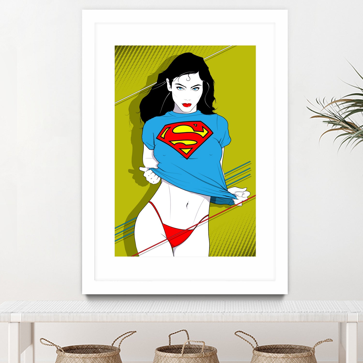 Feelin Super Sexy by Ron Santiano on GIANT ART - blue digital drawing