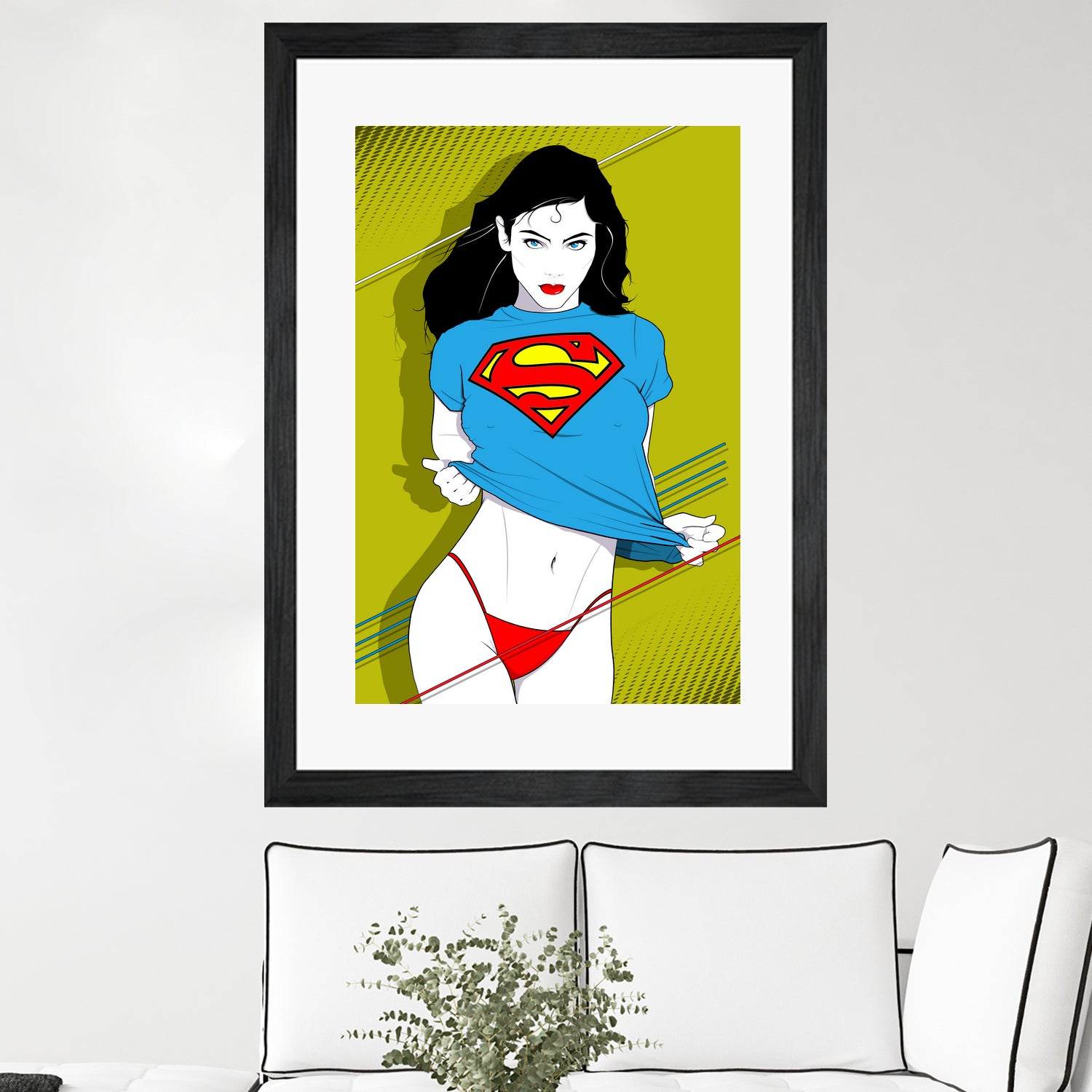 Feelin Super Sexy by Ron Santiano on GIANT ART - blue digital drawing