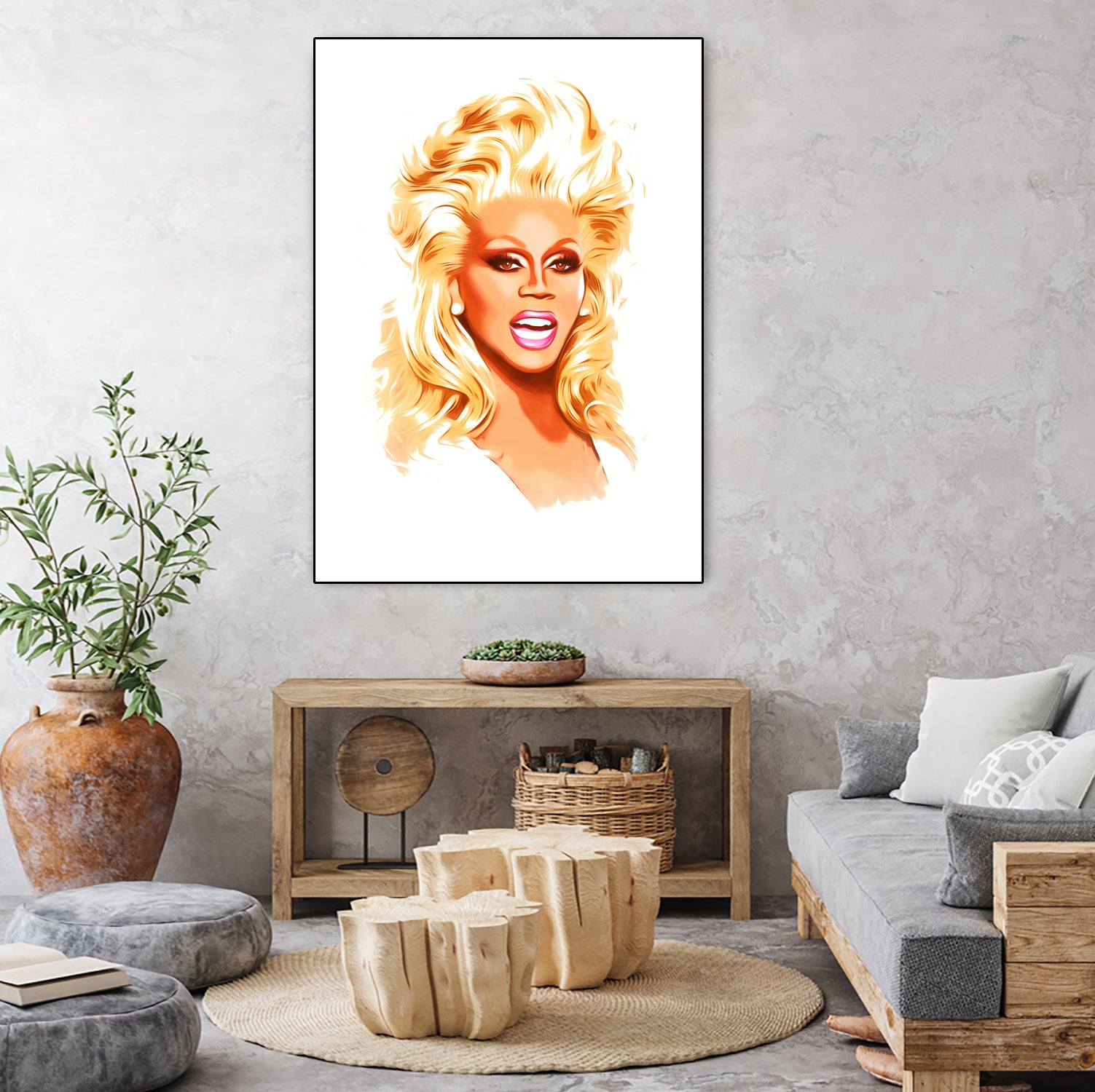 RuPaul | Pop Art by William Cuccio on GIANT ART - white digital painting