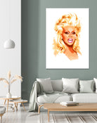 RuPaul | Pop Art by William Cuccio on GIANT ART - white digital painting