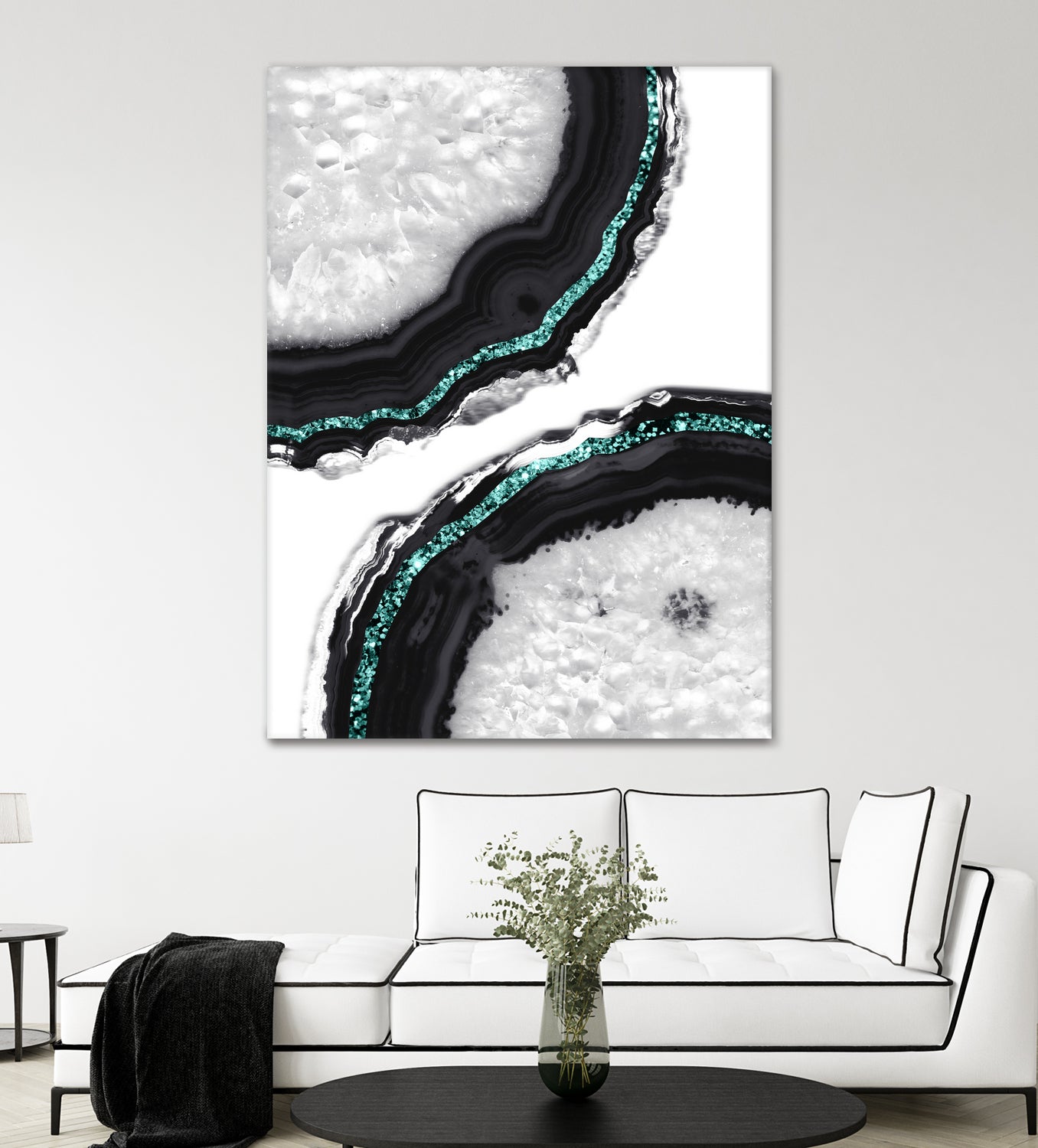 Agate Glitter Glam #16 #gem #decor #art by Anita & Bella Jantz on GIANT ART - green photo illustration